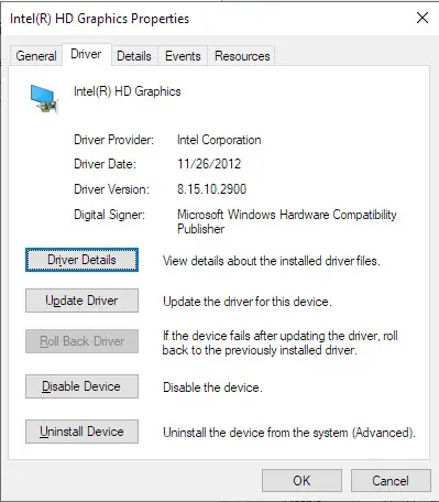 Driver tab